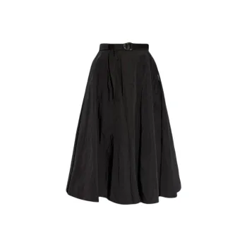Moncler Belted A Line Midi Skirt