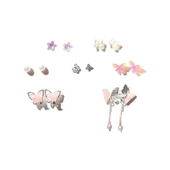 I&YOU Alloy Stud Earrings Women's