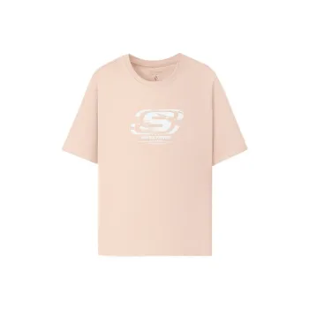 Skechers T Shirt Unisex Milk Brown 05KE