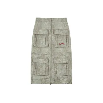 GOOD BAI GOODEES Series Casual Long Skirts Women's Gray