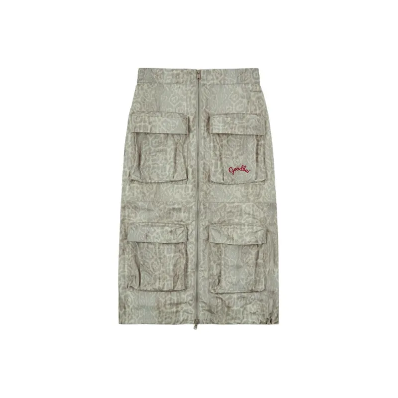 GOOD BAI GOODEES Series Casual Long Skirts Women's Gray-0