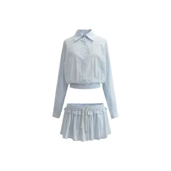 Udon House Skirt Set Women's Blue