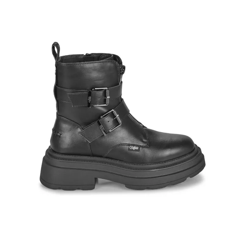 Buffalo MARS BIKER Ankle Boots Women's Black-1