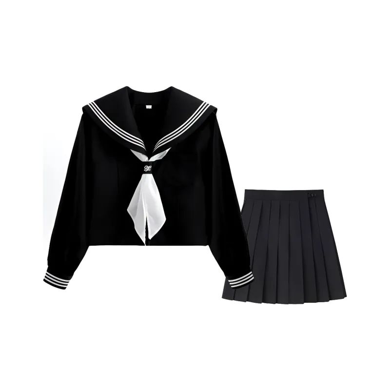 Beautiful Wardrobe Skirt Set Women's Navy Blue-10