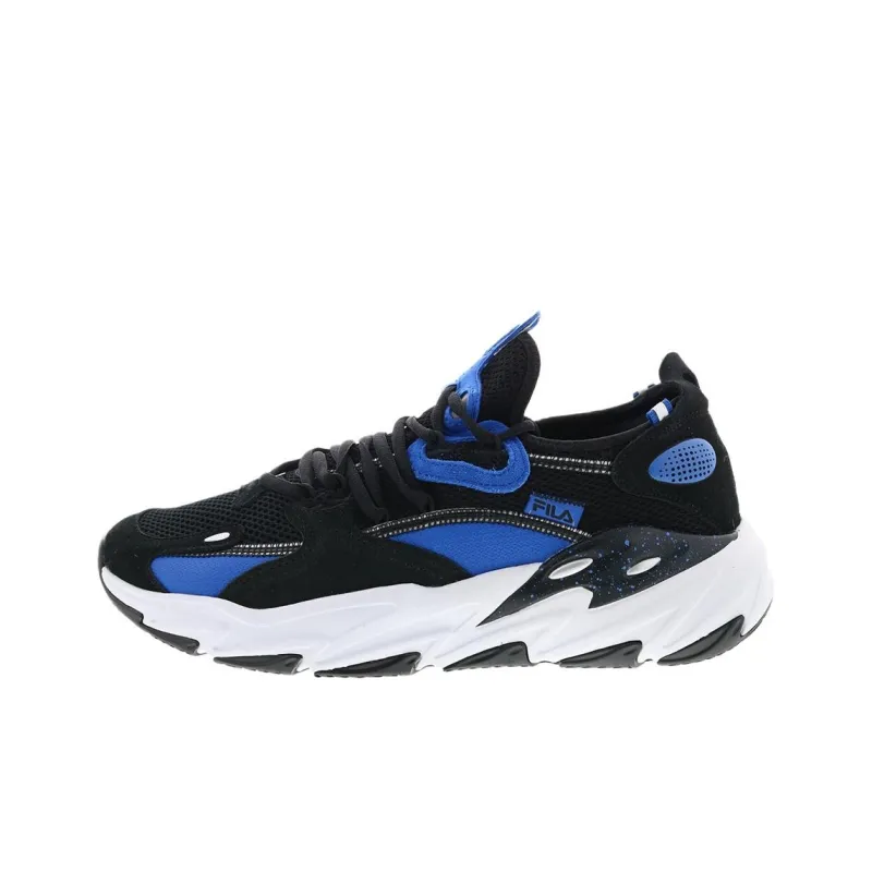 FILA Ray Tracer Evo 2 Anti Slip Wear Resistant Low Top Running Shoes Men's Black-0