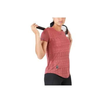 DECATHLON ARTENGO Tennis Tops Women's Dark Pink/Deep Burgundy