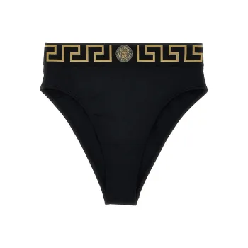VERSACE Greca Border Bikini Bottom 'Black'