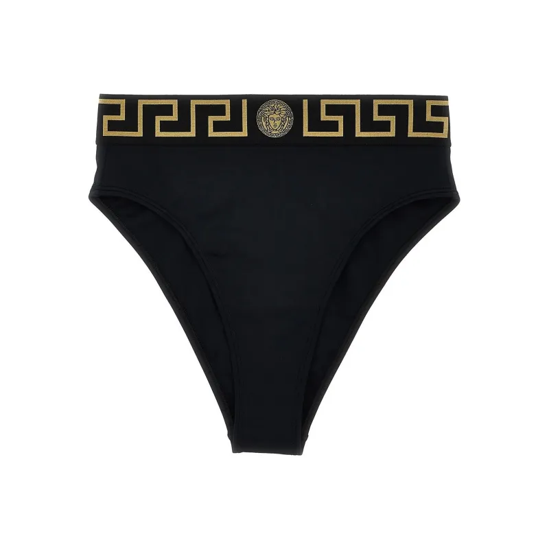 VERSACE Greca Border High waist Bikini Bottoms-0