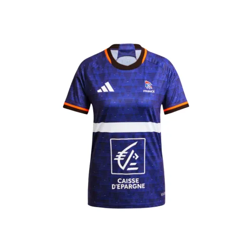 Adidas Women's France Handball Replica Jersey Semi Lucid Blue