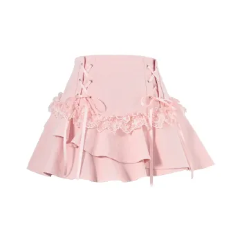 SNBL Casual Short Skirts Women's Pink