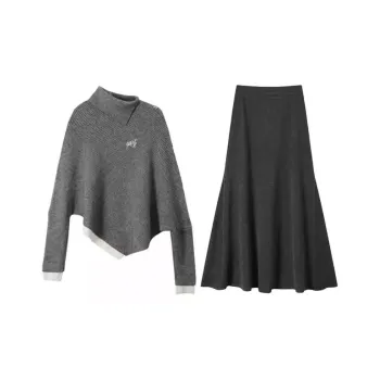 Lookinto Skirt Set Women's Gray