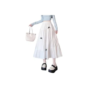 KEAB Casual Long Skirts Women's White