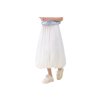 ZIHAN Casual Long Skirt Women's White