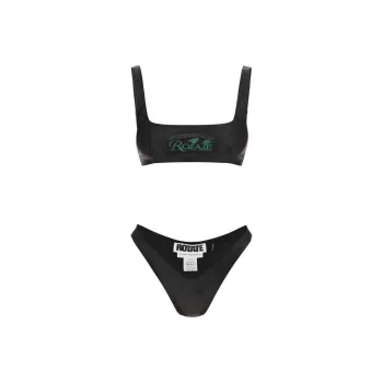 Rotate Logo Print Two-Piece Bikini Set