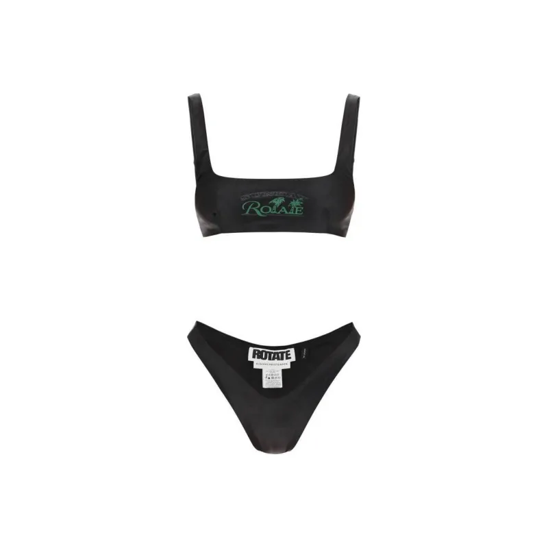Rotate Logo Print Two-Piece Bikini Set-0