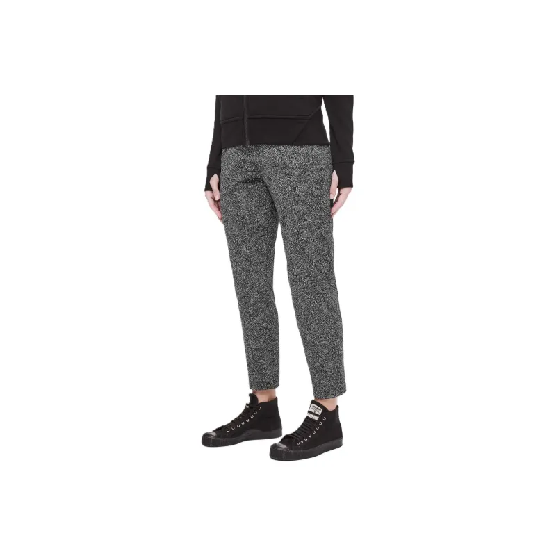 Lululemon On The Fly Athletic Trousers Women's Black/White Jacquard-0
