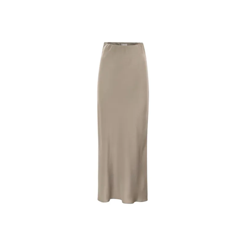 Brunello Cucinelli Satin Mermaid Skirt-0