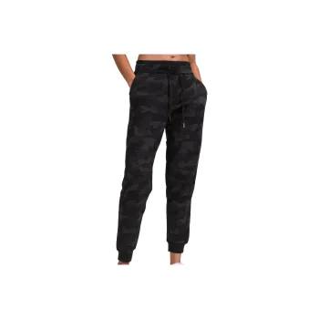 Lululemon Scuba Series French Terry Sports Pants Women's Camouflage Deep Carbon Multicolor