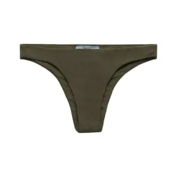 PRADA High cut Fine ribbed Bikini Bottoms