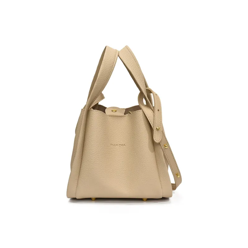 RIVMIND PU Handbag Women's Beige/Apricot/Black/Elephant Gray-6