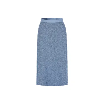 JZ. ANNAKRO Casual Long Skirts Women's Floral Sky Blue