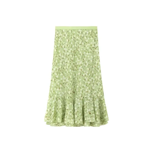 NINE WEST Casual Long Skirts Women's Green