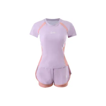 Barbie Two Piece Swimsuit Women's Light Purple