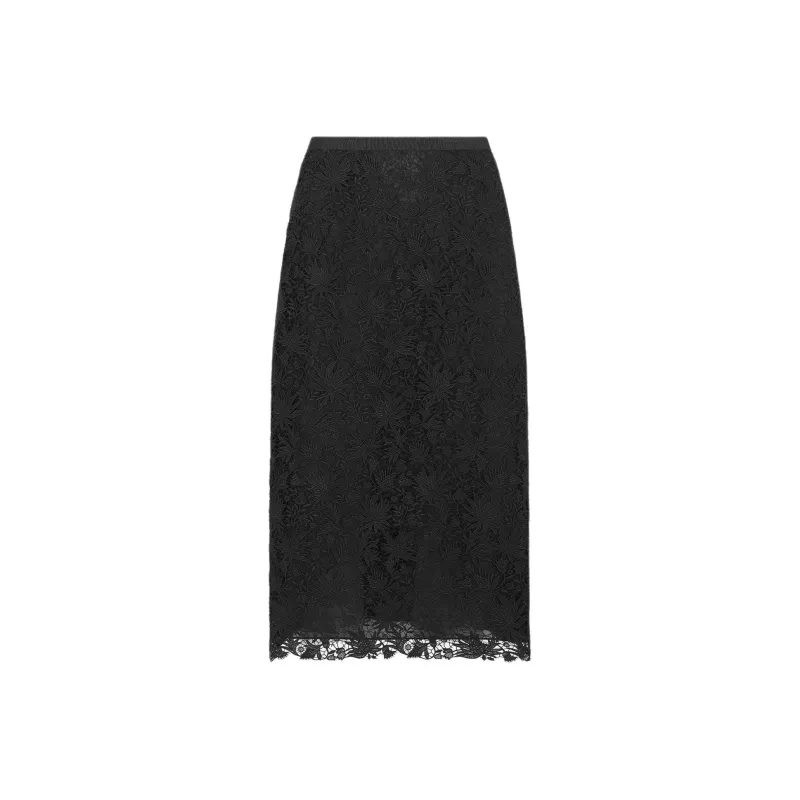DIOR SS25 Casual Long Skirt Women's Black-0