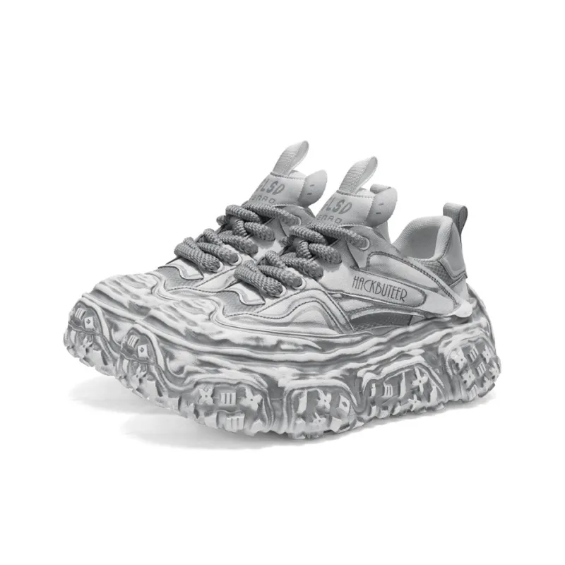 HACKBUTEER Low Top Chunky Sneakers Men's Box Included-3