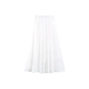 A Paradise For Awakening Casual Long Skirt Women's White