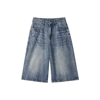 QOTRIOCK Denim Shorts Unisex