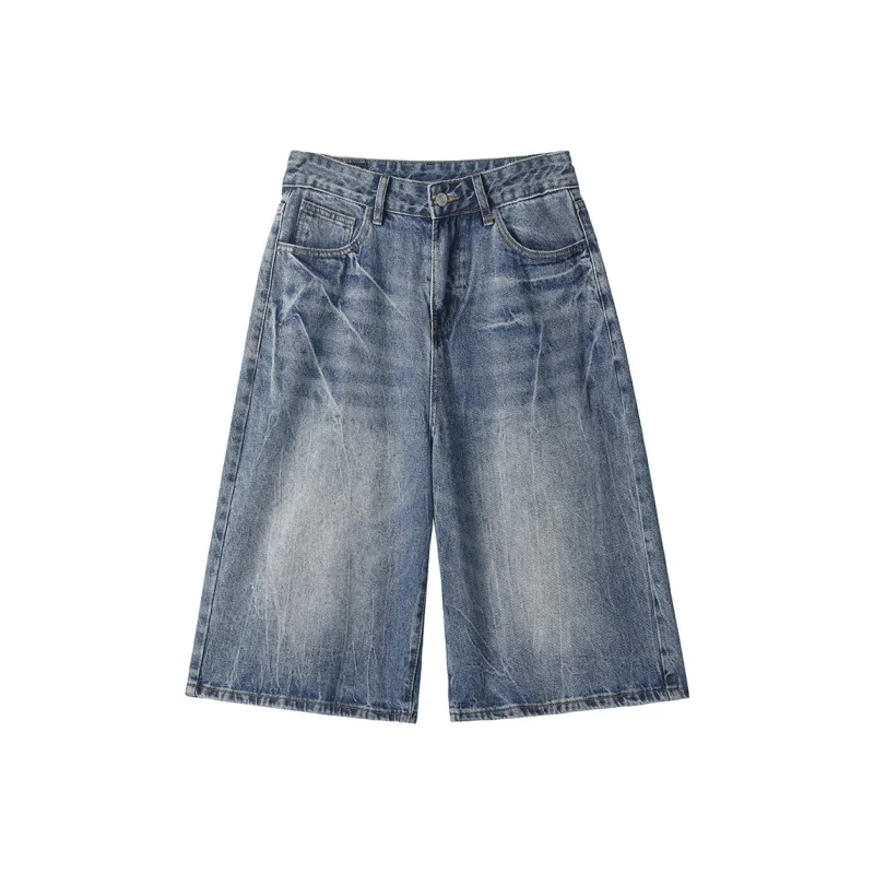 QOTRIOCK Denim Shorts Unisex-0