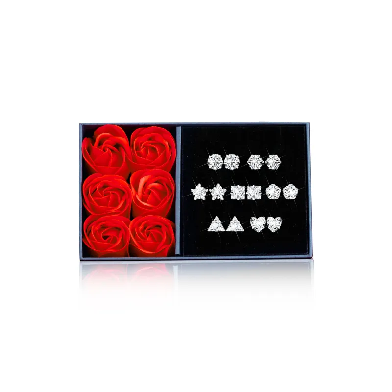 MOLADY S990 Silver Stud Earrings For Women's Women's-0