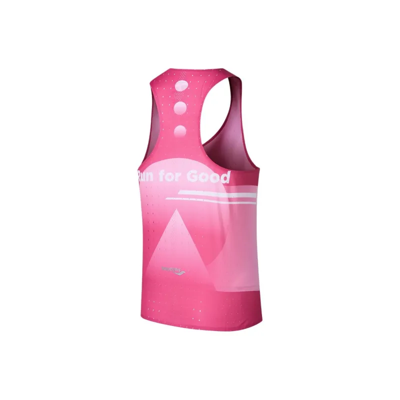 Saucony Tank Top Unisex Lilac Red Print-1