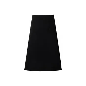 UNIQLO Casual Long Skirts Women's Premium Black