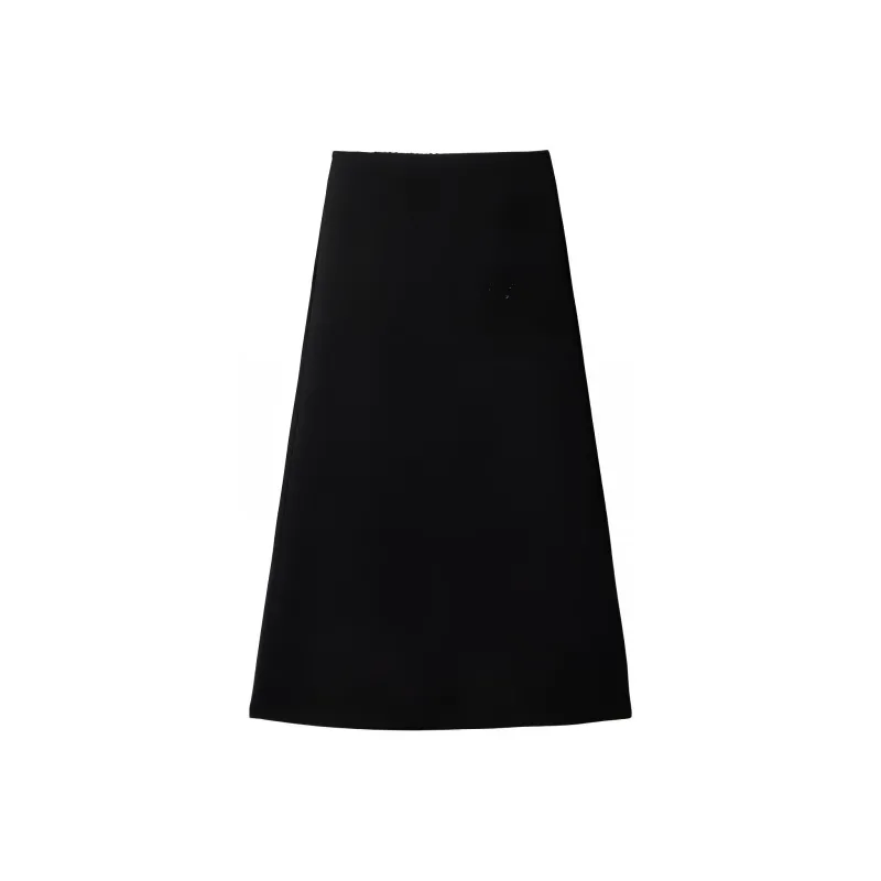 UNIQLO Casual Long Skirts Women's Premium Black-0