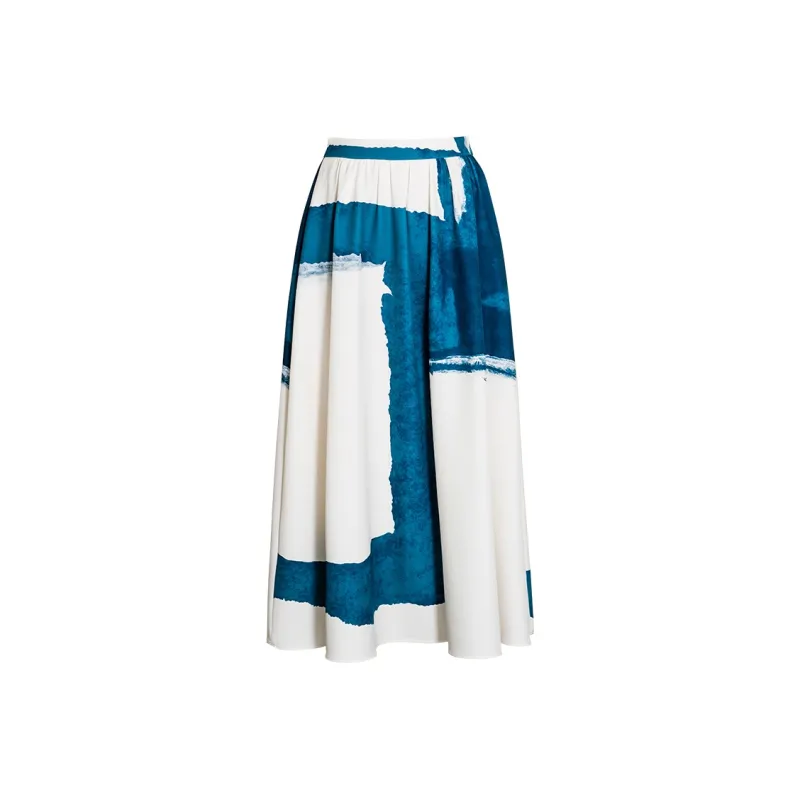 ROEYSHOUSE Casual Long Skirts Women's Multicolor-0