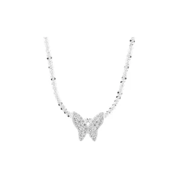 CLARKIA FLOWER S925 Silver Necklaces Women's