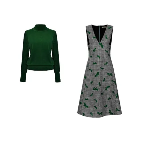 DIFFIE RIEGER Skirt Set Women's Ocean Breeze Green