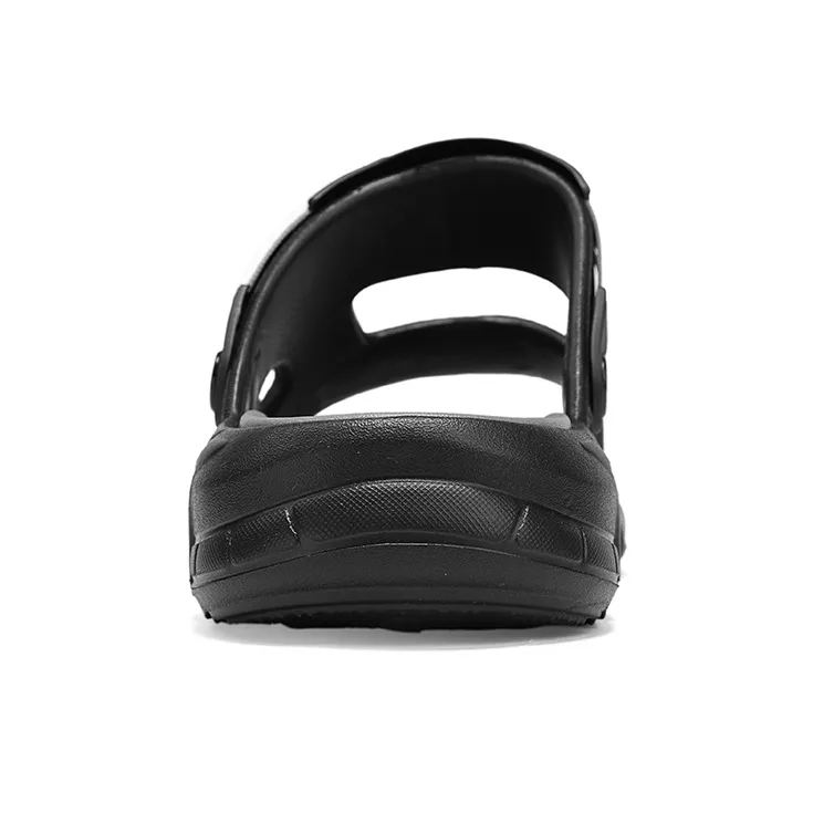 JEANSWEST Beach Sandals Men Black Warrior/Khaki Brown/Lunar Gray-5