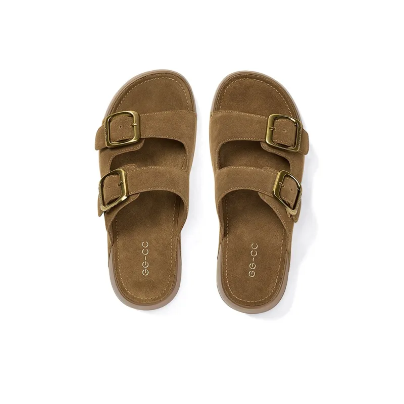 GG CC Slip Resistant Platform Slippers Women's-9