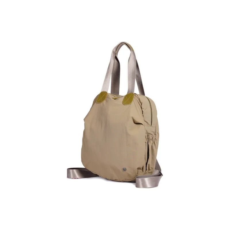 Dubaolu Fabric Backpack Large Size Women's Forest Green/Light Camel/Black-9