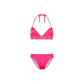 BALMAIN Logo embellished Bikini Set