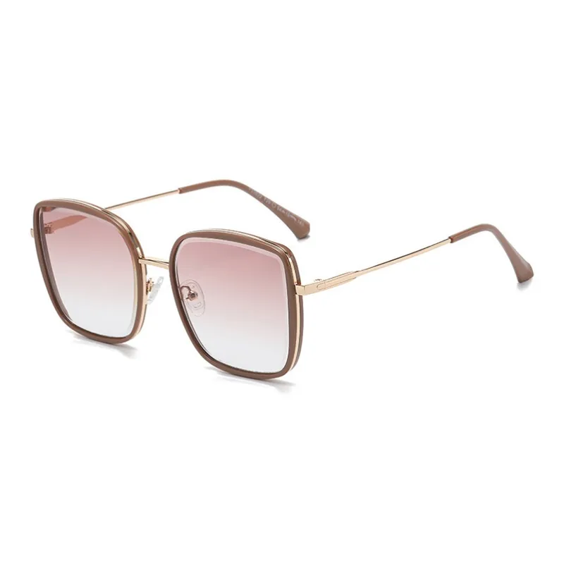 YUZHAOLIN TR/Memory Plastic Metal Square Sunglasses Unisex-8