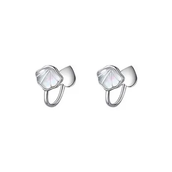 NVBBK S925 Silver Clip On Earrings Women's