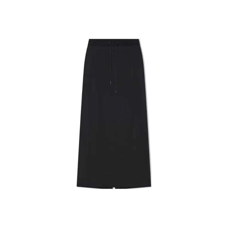 COVERINS Casual Long Skirt Women's Black-0