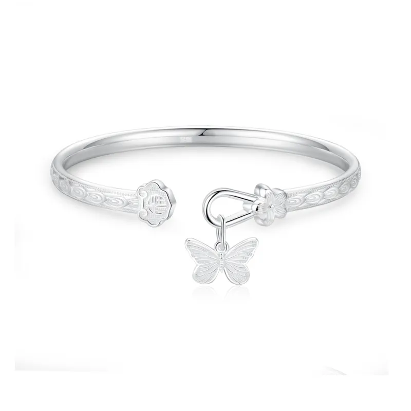 7℃ 999 Fine Silver Bangles Women's-0