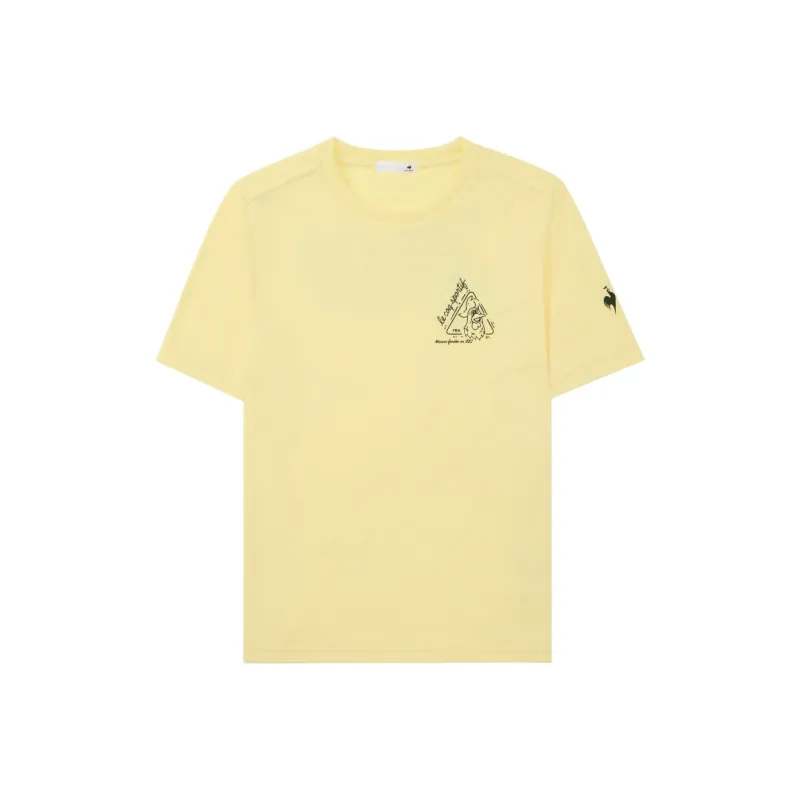 Le Coq Sportif Set in Sleeve Basic Short Sleeved T Shirts Women's-4
