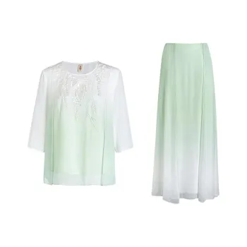 A LIFE ON THE LEFT Skirt Set Women's Light Green
