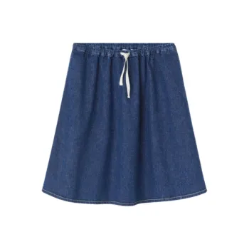 AMERICAN VINTAGE A.M FW24 JUPE FEMME GLOBAY Denim Short Skirts Women's Blue